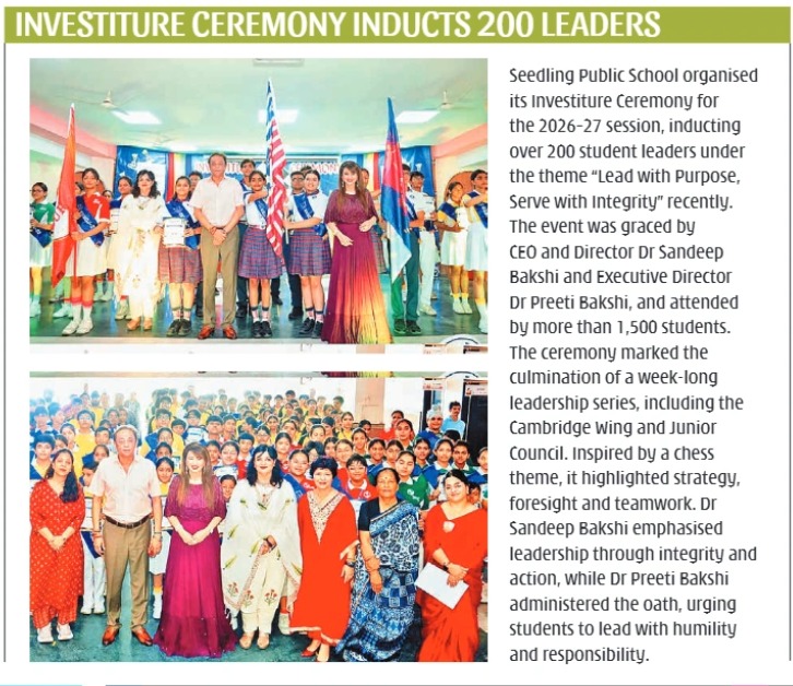 Investiture Ceremony 2026-27 — 200+ Student Leaders Inducted at SPS